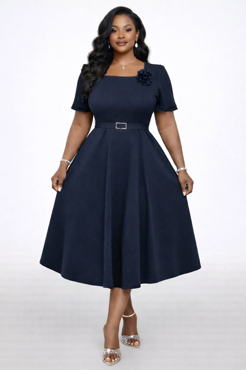 Scarlet Office Dress 