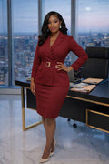 Sade Blazer and Skirt Set 