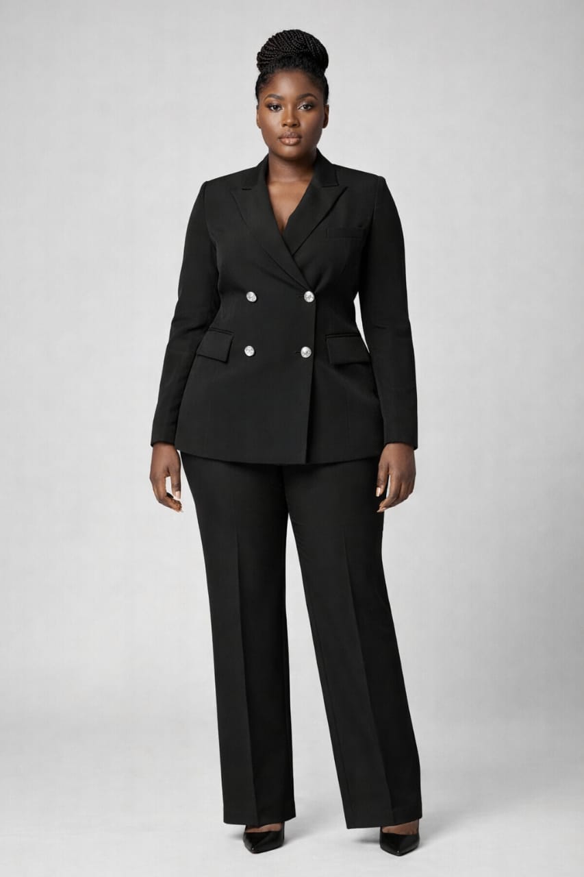 Caramel Blazer and Pant Set 