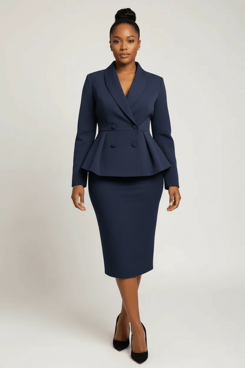 Classy Top and Skirt Set 